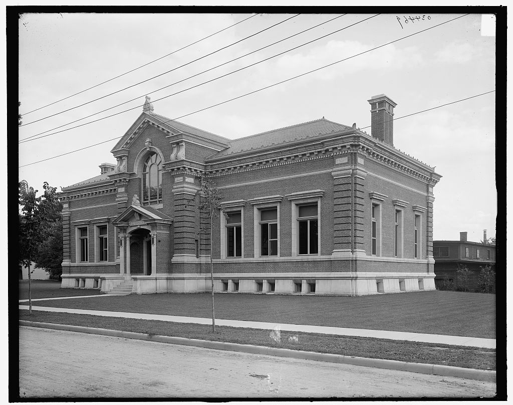 A Carnegie-funded public library in Vermont, circa 1907, representing community-built civic infrastructure
